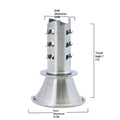 European American 304 Stainless Steel Manual Mini Fruit Juicer Smart Orange Juice Extractor with PP Plastic Squeeze Lemon Juicer