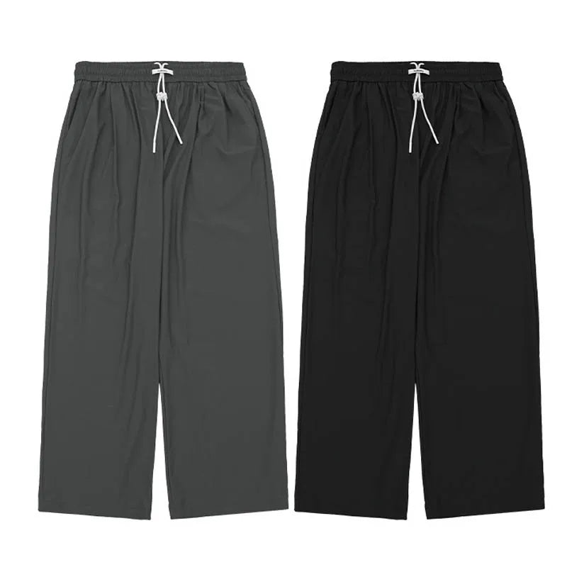SHINBENE 27" City Leisure Lightweight Comfy Straight Leg Joggers Adjustable Drawstring Quick Dry Lounge Pants
