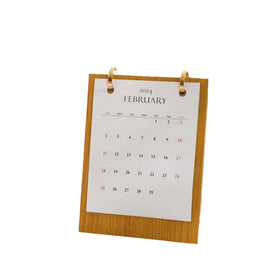 Customized Wood Desk Calendar Wooden Calendar Stand