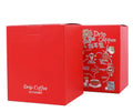 Custom Logo Printed Food Grade Paper Beverage Industry Packaging Recyclable Hanging Ear Outer Carton Boxes for Hand-Brewed