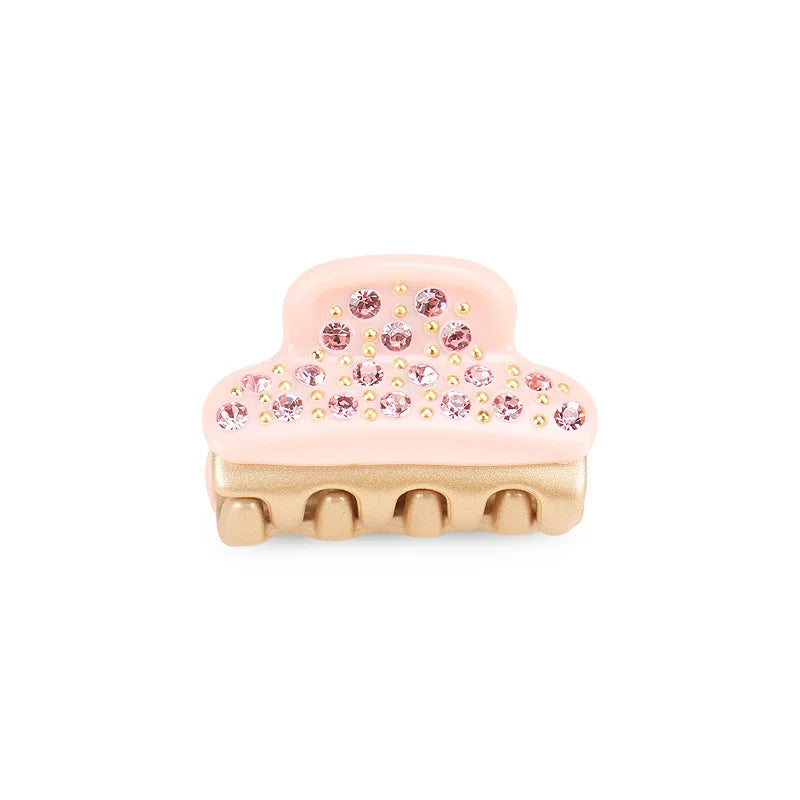 HONEY Hair Claw Small Size Classic Design Hair Claw Full Rhinestones Hair Clamp for Women Girls