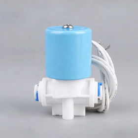 Plastic Miniature Coffee Machine Push Fitting Solenoid Valve 24V 1/4