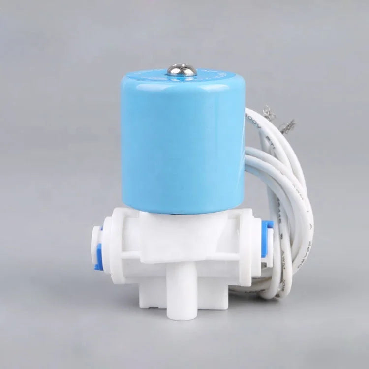 Plastic Miniature Coffee Machine Push Fitting Solenoid Valve 24V 1/4"