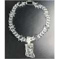 Popular Choice Transparent Acrylic Thick Chain Necklace Unique Design Chunky Jesus Head Pendant Necklace Gifts for Women