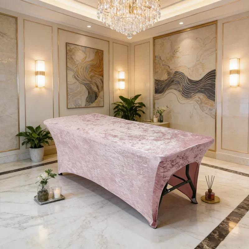 Velvet Lash Bed Cover Beauty Salon Massage Table Cover