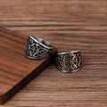 Hot Selling Men Fashion Jewelry Vintage Jewelry Personalized Viking Triangle Ring Stainless Steel Rings for Men