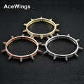BB103 Hip Hop Iced Out Bling Chain Bangle for Women Men Jewelry Brass CZ Stone Punk Bracelet