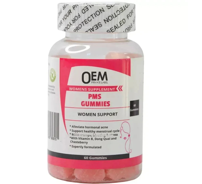 Aeglewell OEM Period Relief Hormone Balance PMS Gummies for Relief Women's Menstrual Pain PMS Gummy