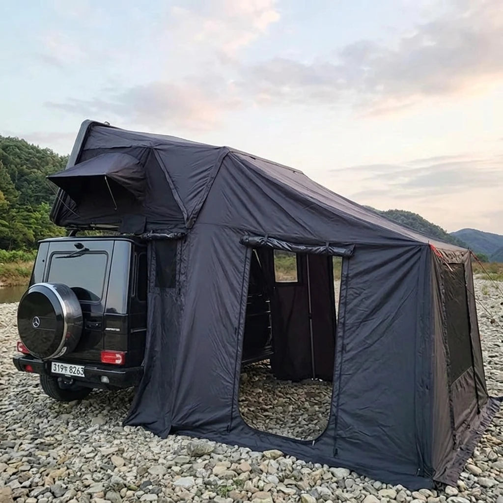 Hard Shell 4x4 Truck Roof Top Tent ABS Shell Roof Tent Aluminium Shell Folded Camping Car Tent