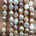 9-10mm Multi-color Irregular Shape Candy Baroque Pearl Bead Loose Strand Fine Jewelry for Making Bracelet Necklace Earrings