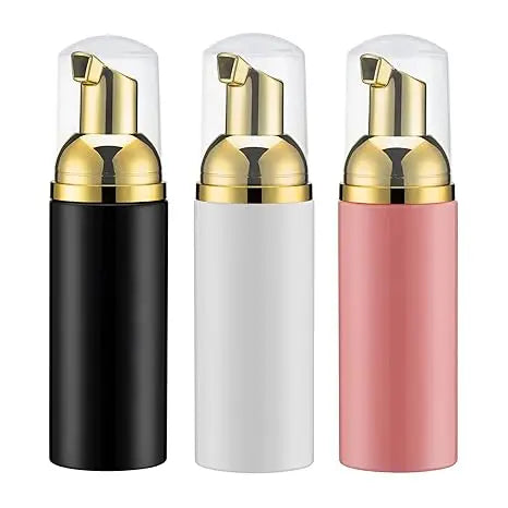 60ml 2oz Mousse Toothpaste Bubble Eyelash Cleaning Dispenser Press Pump Cosmetic Packaging Bottle