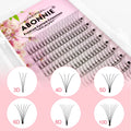 Abonnie Premium Black Super Soft Pre Made Fans Eyelashes Extensions Short Stem Premade Volume Fans 3D 5D 6D Pre-made Lash Fans