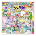 100Pcs Vsco Fresh Happy Letter Words Stickers for Girl Skateboard Luggage Laptop Diy Decor Graffiti Sticker Label