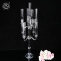 MH-TZ0435 Long Stemmed 9 Arm Crystal Candelabra Centerpieces Crystal Candelabra