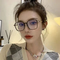 Hot Sale Custom Logo Cheap High Quality PC Nose Pad Large Optical Frames UV400 Anti Blue Light Glasses Diamond Face Men Women