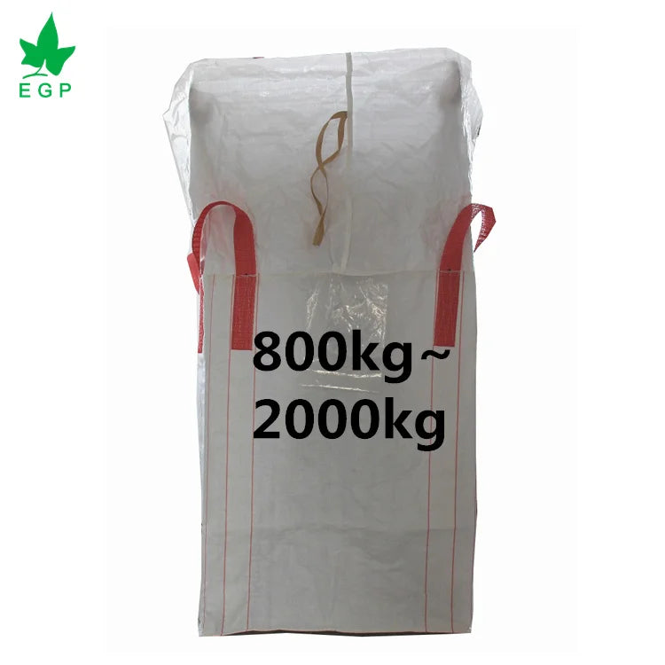 EGP FIBC Jumbo Bags 100% Polypropylene PP Bulk Bag 1000kg 2200lbs 1 Ton Big Bag for Sand Feed Fertilizer