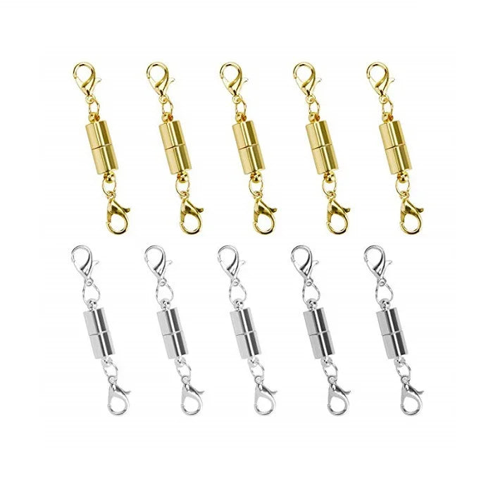 Hot 10-Piece Gold Clasp Connector for Necklace & Bracelet Jewelry Locks for DIY Crafts for  Jewelry Making Supplies