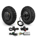 10 14.5 Inch Off Road Tire 350W Dual Drive Brushless Gear Hub Single Axle Motor Wheel Kit for Electric Trolleys Flat Cart