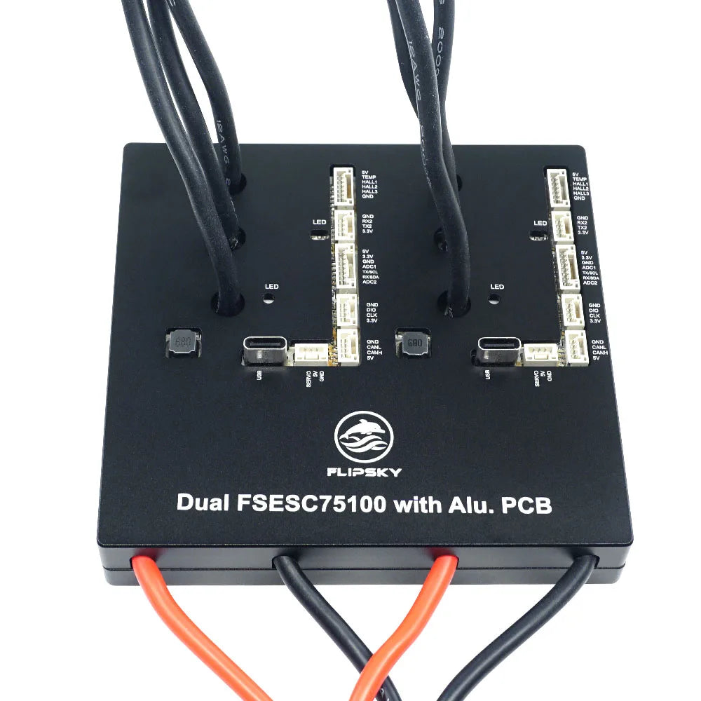 Flipsky 100A 75V Dual FSESC 75100 with Aluminum PCB Controller for Scooter / Skateboard/ Speed Controller /Ebike
