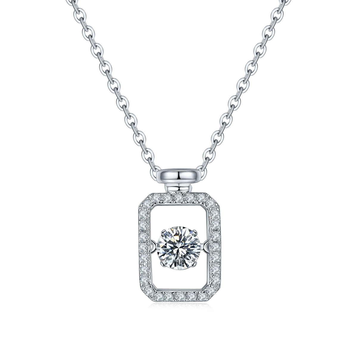 Wholesale Costly Expensive Circle Moissanite Ring Necklace Gra Certified for Lady