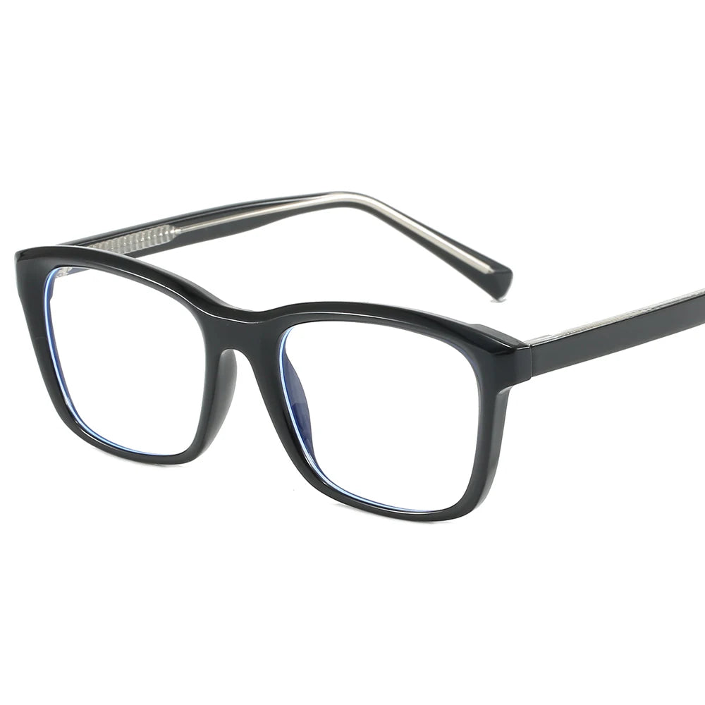 New Arrival TR90 Square Frames Retro Eyewear Wholesale Men's and Women's Anti-Blue Glasses Acrylic Lenses