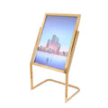 New Design Customized Stainless Steel Welcome Sign Stand Metal Gold Freestanding Washable for Hotel Lobby