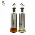 Stainless Steel Oil Bottle Glass Container Kitchen Seasoning Container Sauce Vinegar Bottle Oil Dispenser