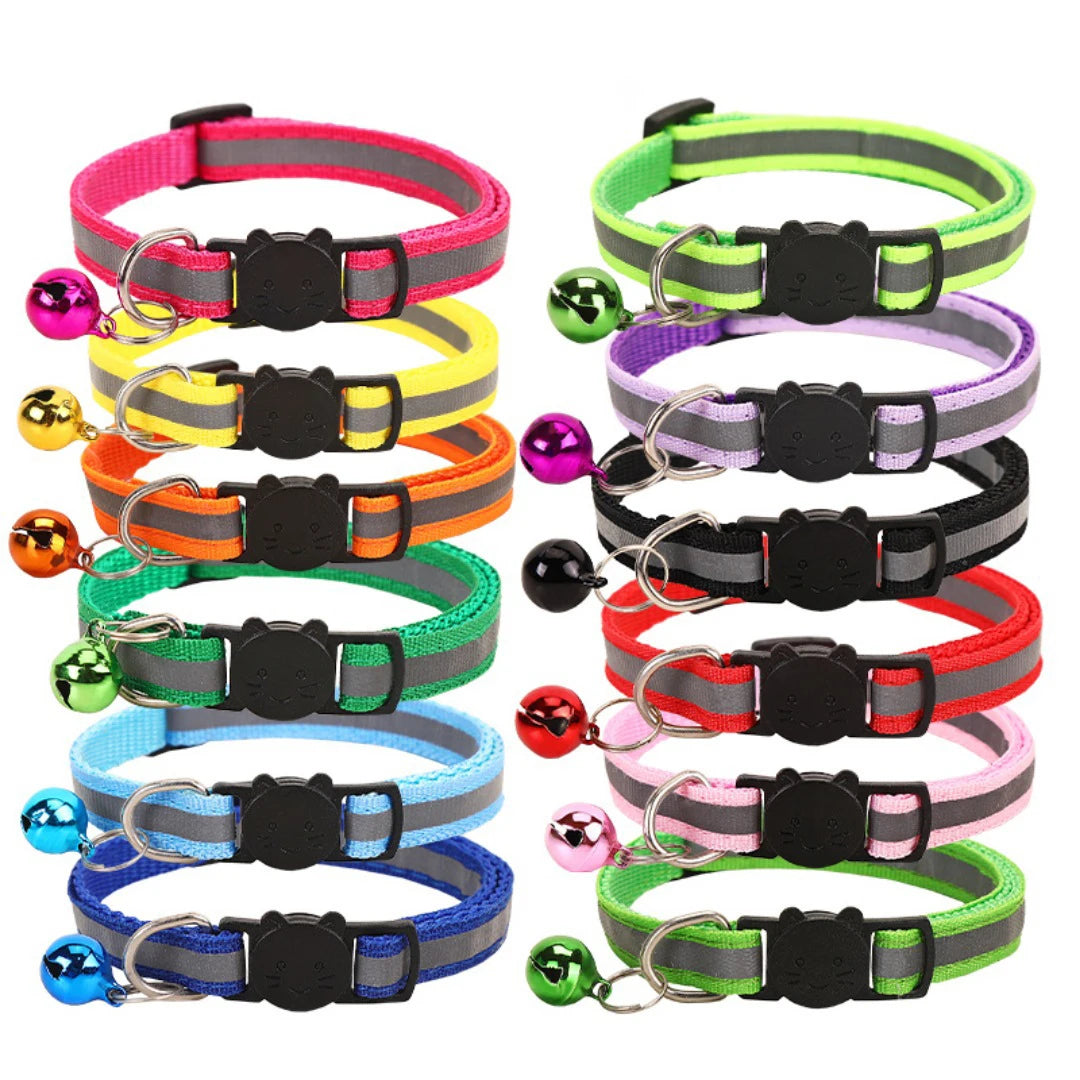 Cheap Wholesale Personalized PU Luxury Pet Reflective Collar Adjustable Kitten Shape Buckles Dog Collar