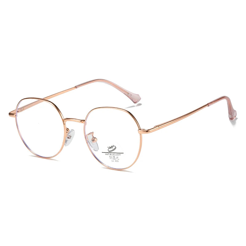 Luxury Glasses Metal Monture Lunettes Blue Light Blocking Gafas Opticas Eyeglasses