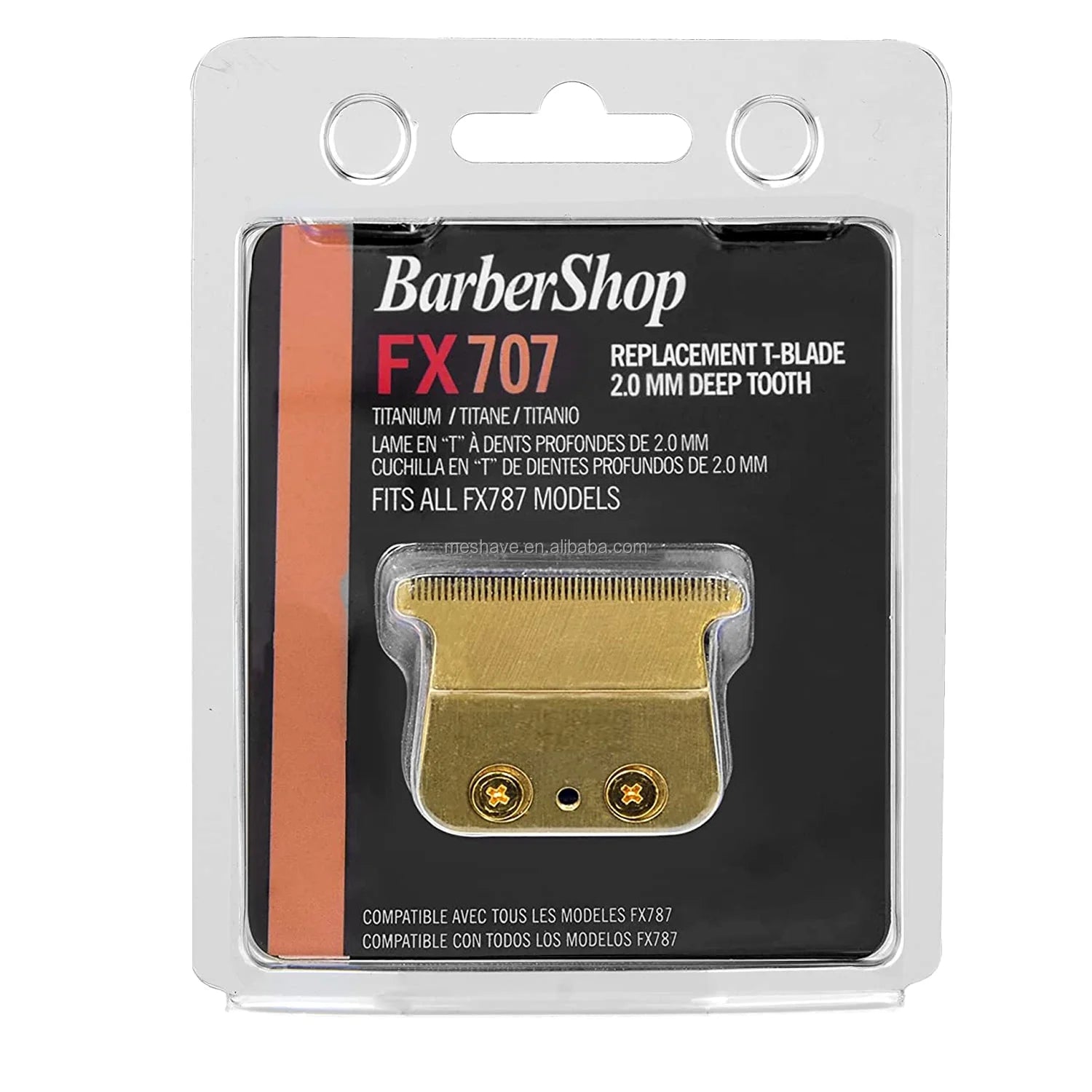 Wholesale Babyliss FX707 Electric Clipper Gold Barber Trimmer Disposable Single Edge High Grade Stainless Steel Blade