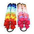 OKAY Wholesale 20 Solid Colors Grosgrain Ribbon Hair Bows With With Tie for Girls Baby Toddler Accessories Teen Gifts