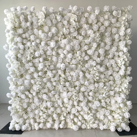 White pink Customized Design Hot Sale Wedding Backdrop Decoration Artificial Flower Wall for Photo Booth
