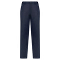 Men's Navy Blue Business Casual Trousers Mid Waist Straight Pattern Heattech Thickened Waterproof Oil-Proof Anti-Fouling Pants