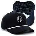 Factory Custom 5-Panel Waterproof Polyester Golf Hat Floral PVC Patch Logo Laser Cut Perforated Dad Gorras Rope for Outdoor
