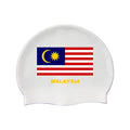 GD Wholesale Custom Logo Silicone Swimming Caps Printed Country Flags Customizable Swim Cap