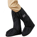 Knee Long Anti-slip Overshoes  Outdoor Rainproof Rain Shoes Cover Reusable Waterproof Rain Boot Shoe Cover with Reflector Belt