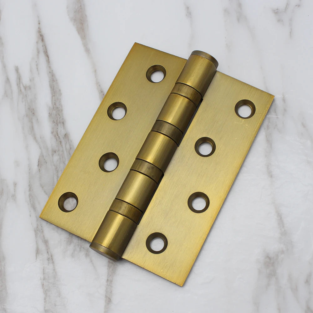 Luxury Stainless Steel 4 Ball Bearing Hinges Yellow Bronze Interior Decorative Door Hinge