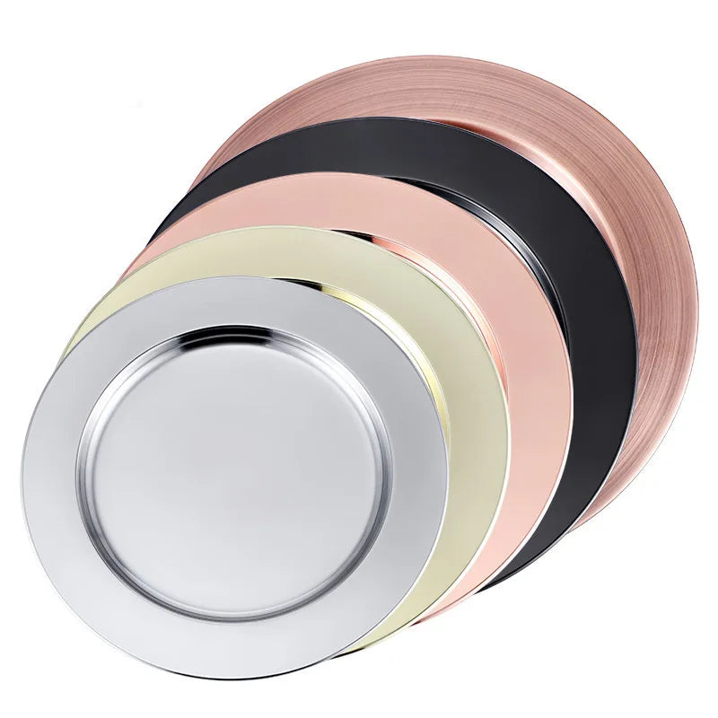 Zstonda Best Selling Metal Charger Plate Wholesale Luxury Charger Plate Underplate for Wedding Decoration