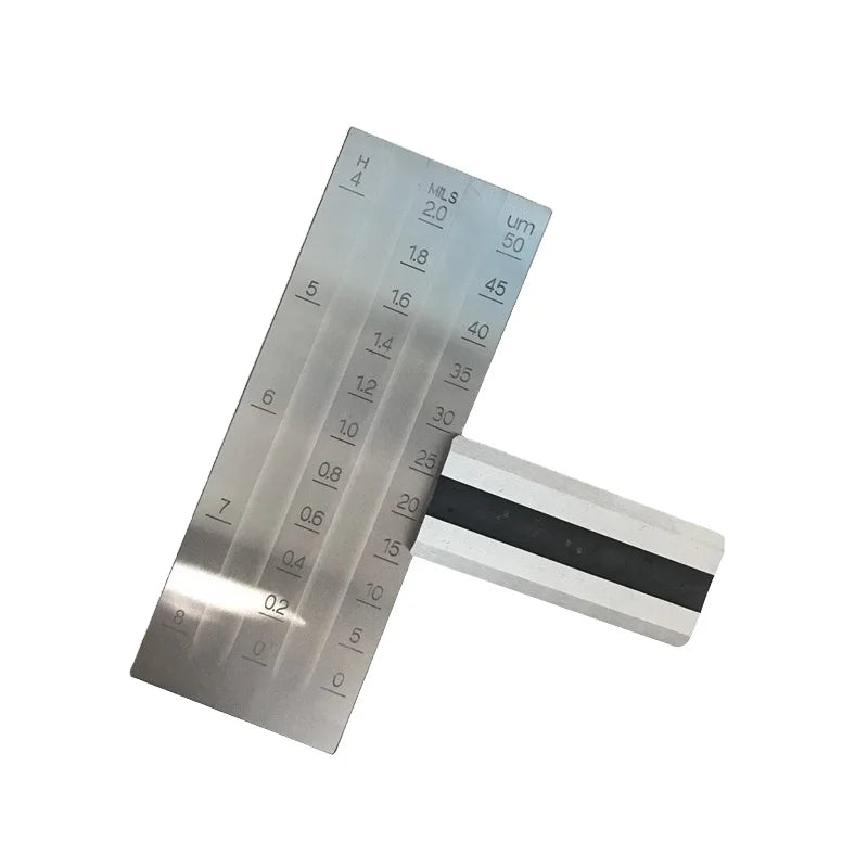 Double Groove Hegman Grindometer Scraper Fineness Grind Gauge PUSHEN 0-100um Grindometer