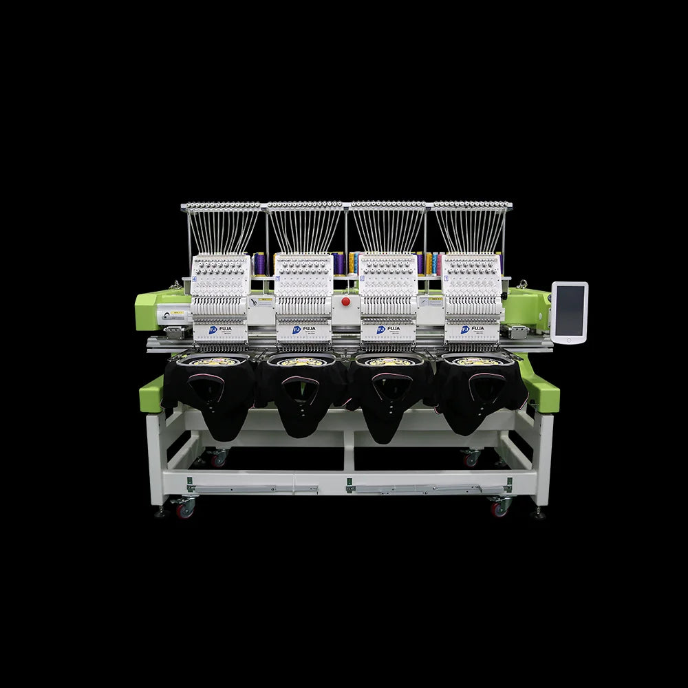 Muti 4 Head 1200RPM 12/15 Needles Industrial Embroidery Machine