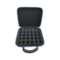Custom Printed Large square Lavender EVA Waterproof 42 Bottles Essential Oil Packing Boxes Carrying case with Handle