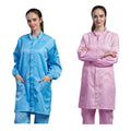 H-1125 Clean Room Uniform Sterile Esd Gown 100D Stripe Anti-static Smock