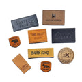 Sew on Custom Design Embossed Leather Label Real Genuine Leather Patch Cloth Garment Labels