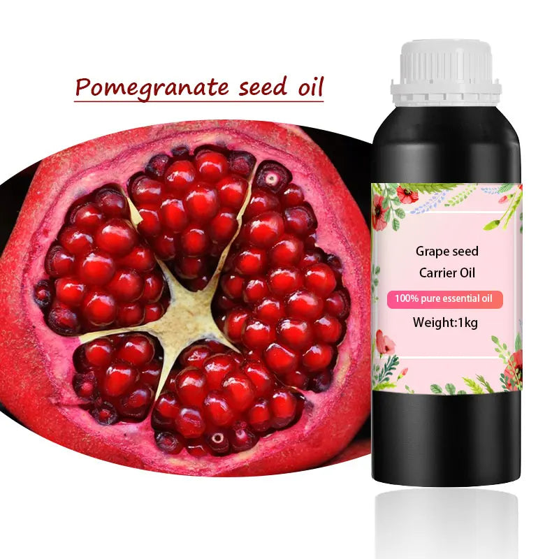 OEM Factory Price Skin Whitening Organic Pure Natural Pomegranate Oil Cold Pressed Carrier Body Oil