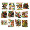 No MOQ Custom Black History Juneteenth 1865 Screen Print Heat Transfer Designs Ready to Press Transfers for T Shirts