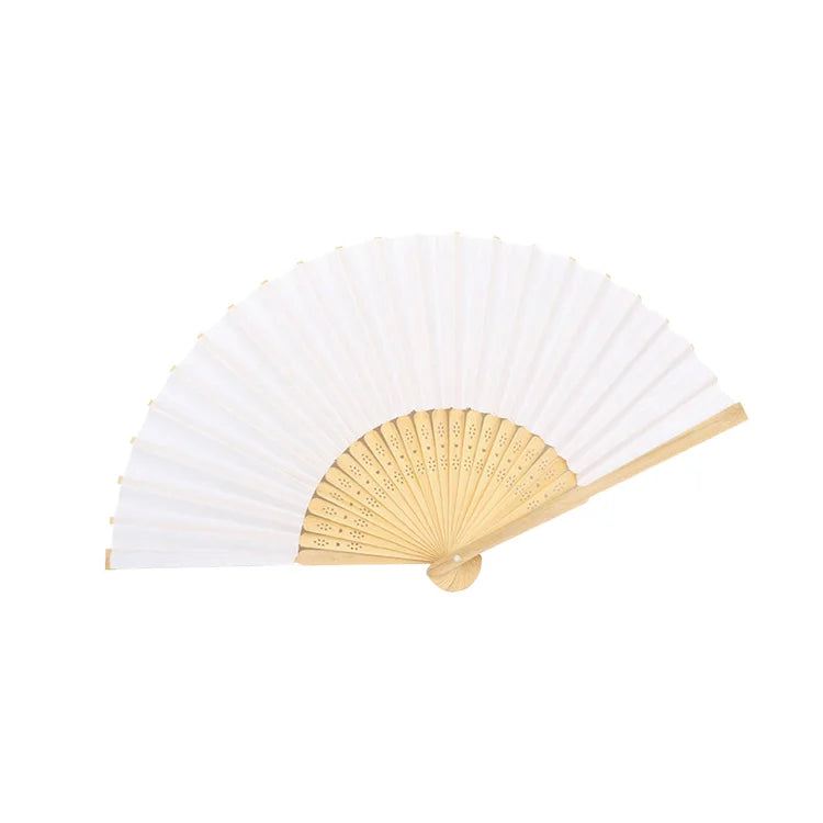 Bulk Foldable Bamboo Fans for Crafts DIY Painting Wedding Decor Chinese Festival MegaBDM
