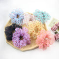 2021 New Elastic Rubber Bands Fashion Fruit Print Mesh Scrunchies Ponytail Holder Hair Tie