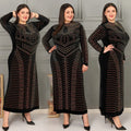 New Fashionable Kaftan Abaya Dress Custom Luxury Dubai Luxury Evening Celebration Kaftan Plus-size Muslim Dress