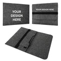 Custom Logo Soft Felt Laptop Sleeve Case Elastic Closure Lightweight Office Organizer for Employee Welcome Kits