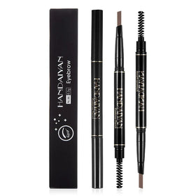 Handaiyan Double-Head Automatic Brown Triangle Eyebrow Pencil Brush Waterproof Makeup 5 Colors Ready-to-Use Chemical Ingredient